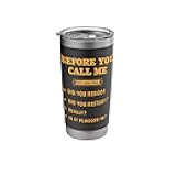 Funny IT Tech Help Desk Smartphone HelpDesk Support Stainless Steel Insulated Tumbler