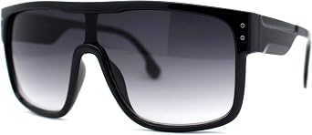 SA106 Mens Oversize Robotic Shield Sport Mirror Lens Sunglasses