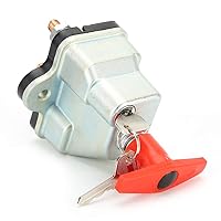 Vista 7 de Interruptor de desconexión de batería, interruptor de desconexión maestro universal de 12-24 V 250 A, batería de metal ABS, encendido y apagado