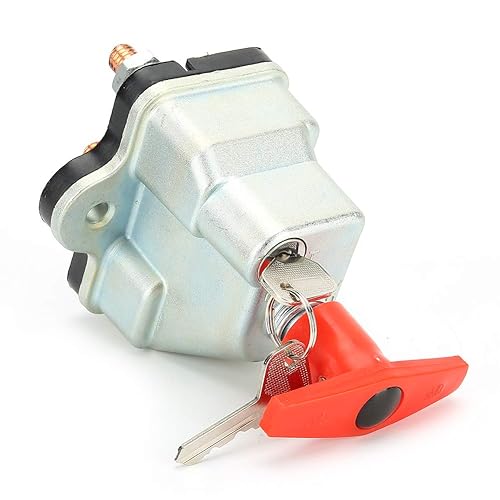 Miniatura 7 de Interruptor de desconexión de batería, interruptor de desconexión maestro universal de 12-24 V 250 A, batería de metal ABS, encendido y apagado con