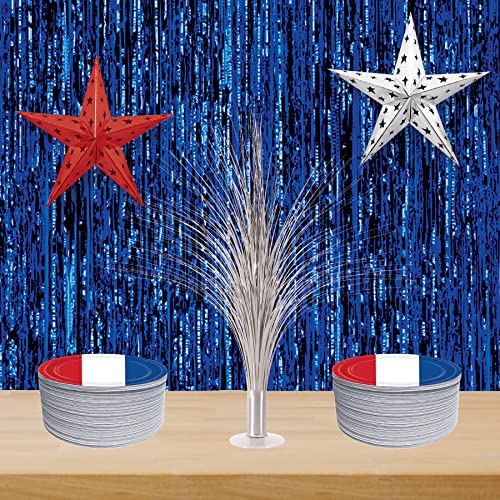 Beistle 2 Piece Plastic Metallic Silver Spray Centerpieces For Happy New Year Decorations, Awards Night Tableware, Birthday Party Supplies, 19" #TOP5