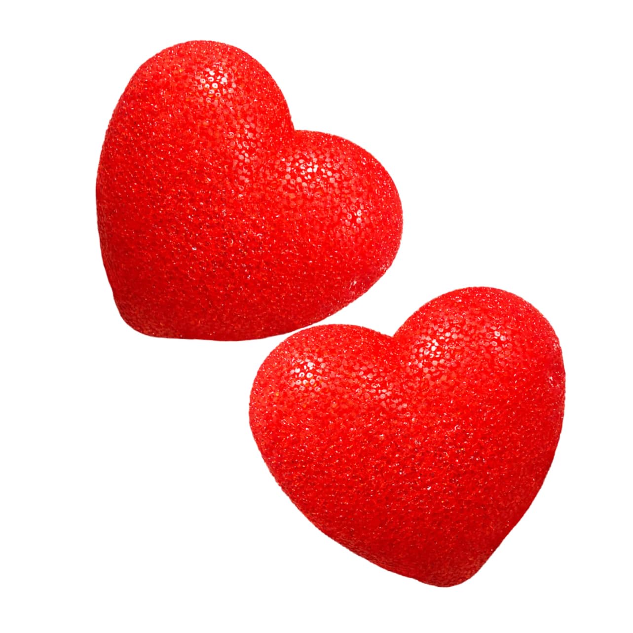 Alipis 2pcs Bright Heart Shaped Lights for Valentine Day Decor Romantic Stage Performances Weddings Anniversaries and Events Dazzling LED Heart Lamps for Multipurpose Use