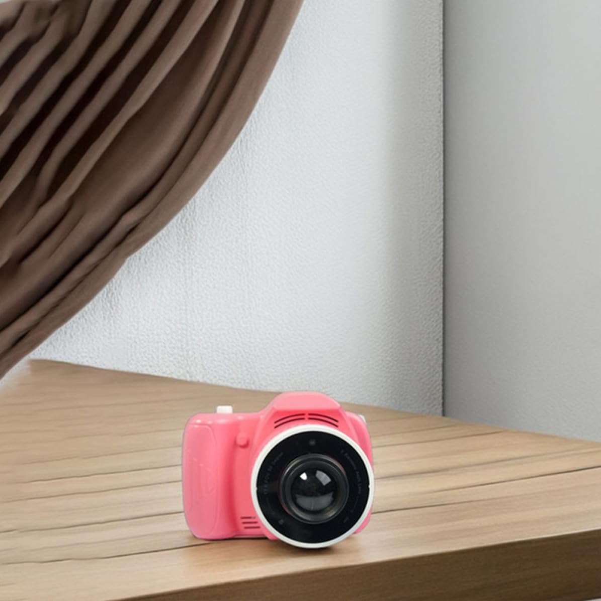 HOMSFOU Kinderkamera mit Projektorleinwand und Musikwiedergabefunktion Tragbare Kunststoffkamera für 1080p Video und Ai Fotobearbeitung fürs Camping