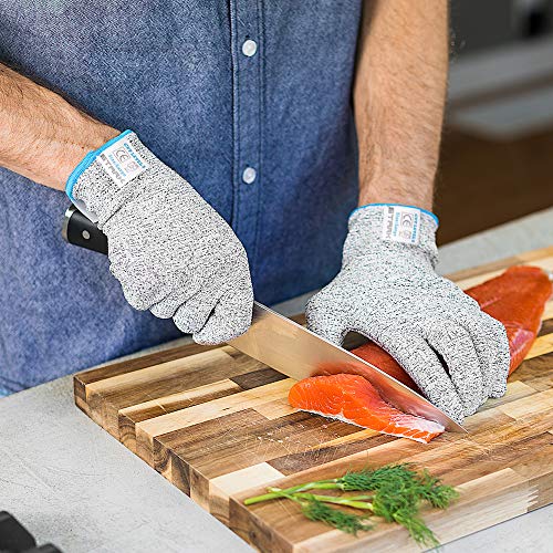 Stark Safe Cut Resistant Gloves Food Grade Level 5 Protection, 2 Pair - Cut Gloves For Kitchen #TOP7