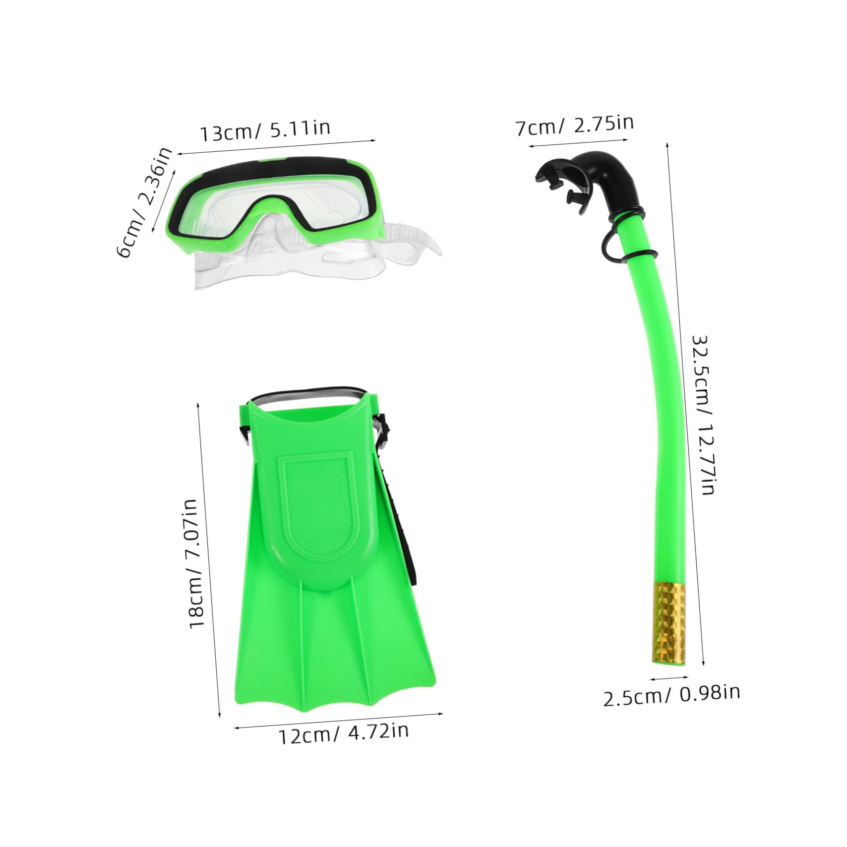BRIGHTFUFU Snorkel Set Snorkel Mask Swim Goggles Boys and Girls Snorkeling Equipment Anti-Fog