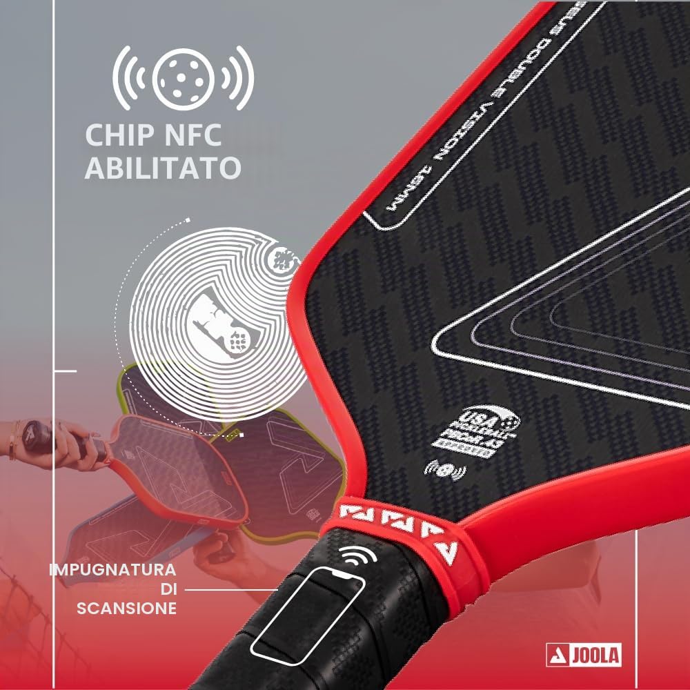 JOOLA Racchetta da pickleball Vision/Double Vision, pellicola SK per ridurre le vibrazioni, approvata USAP