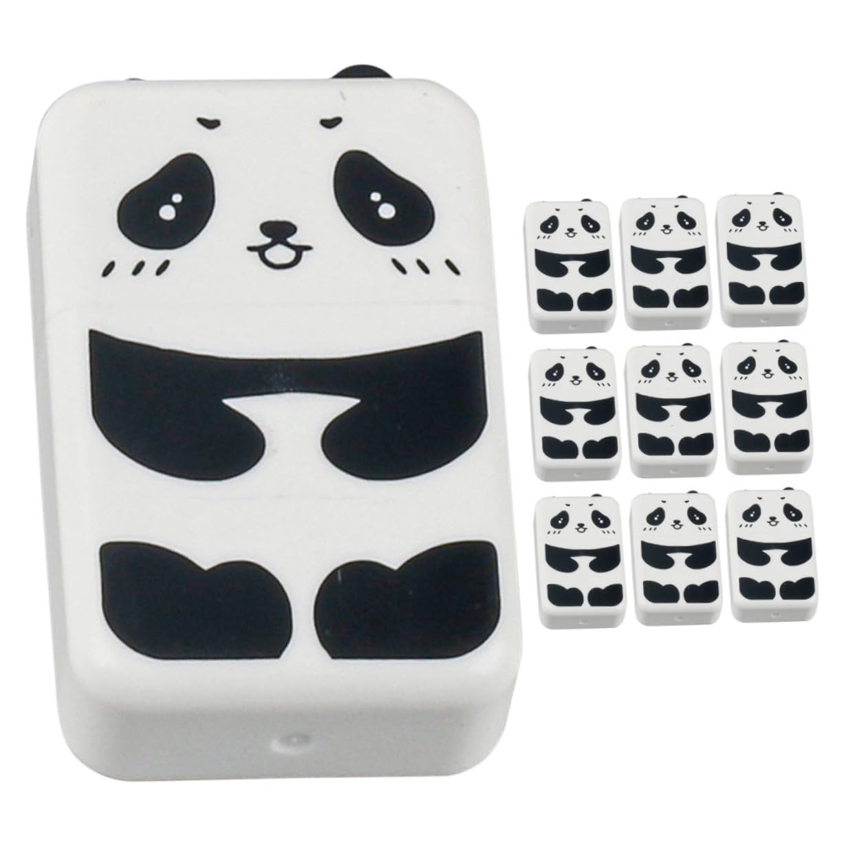 NUOBESTY 20stücke Panda Radiergummis Kreative Multifunktionsradierer Für Bleistift Für Skizzen Und Schreibbedarf Langlebiges Sicheres Für