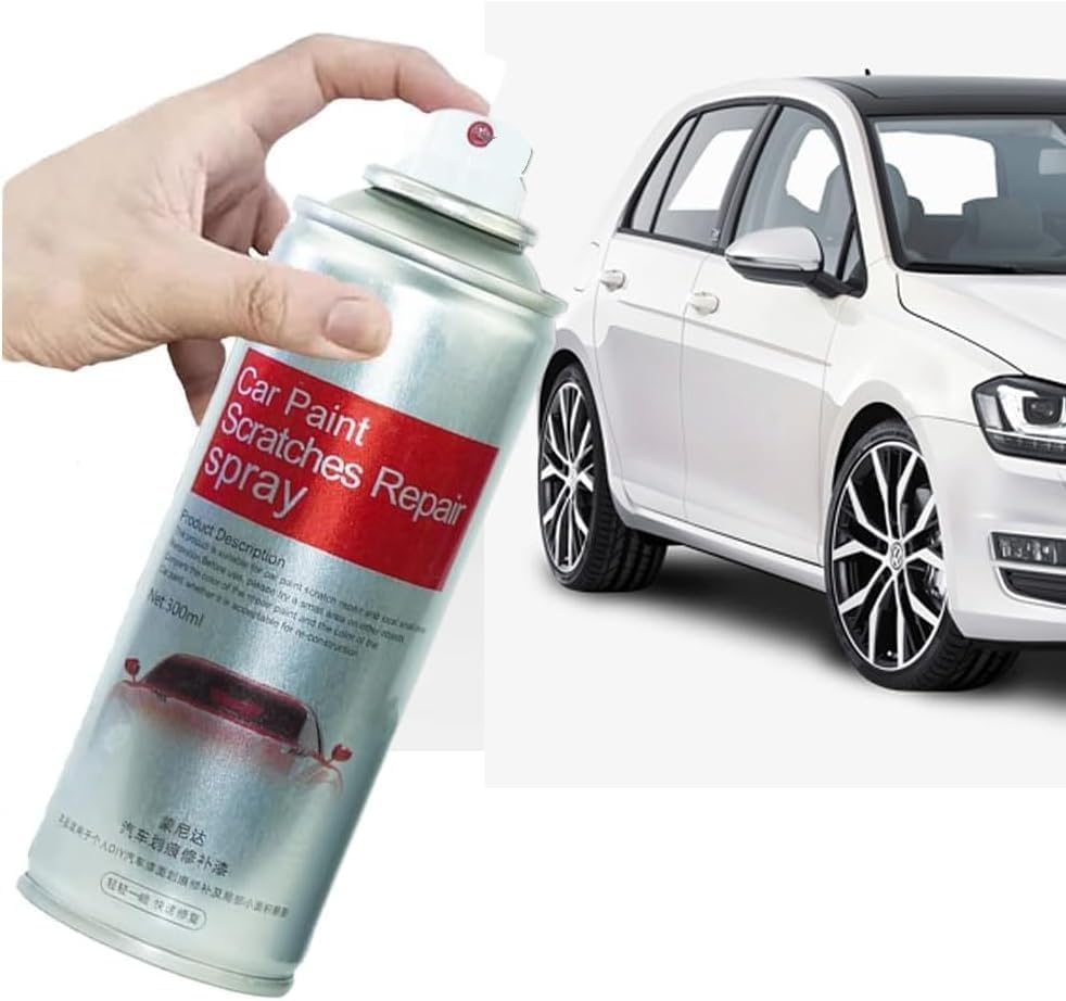 ALOCIAM Car Scratch Repair Paste Spray, Automotive Universal Touch-Up Spray Paint, 11 oz, 128 Fl Oz, Pack of 1, white)