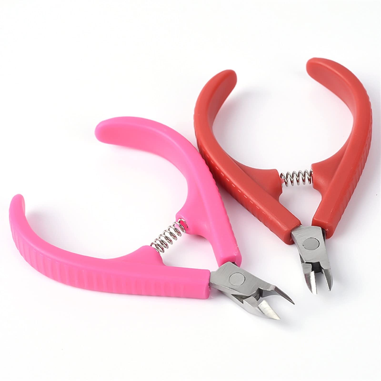 Nagelknipser, Nagelknipser, Edelstahl, Nagelschneider, Trimmen von Zehen, Finger, Nagelhautzange, Entferner abgestorbener Haut, Schere, Maniküre, Nagelkunst-Werkzeuge(Red)