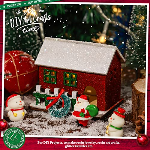 Holographic White Fine Glitter, 150G/5.29Oz Extra Fine Glitter Powder, Leobro Iridescent Craft Glitter For Resin, Diy Tumblers Painting, Body Nail Glitter, Festival Glitter For Christmas Decoration #TOP4