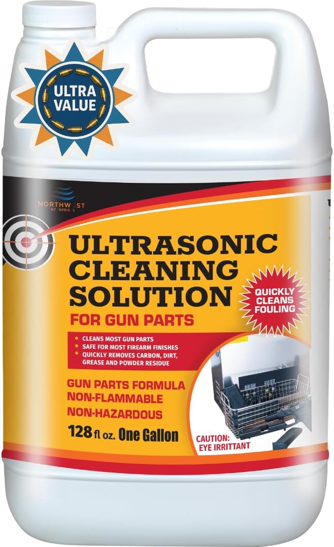Ultrasonic Gun Cleaner Solution for Gun Parts Cleaning, Concentrate (Gallon((128 Ounces))