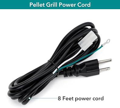 Stanbroil Power Cord Replacement for Traeger and Pit Boss Wood Pellet Smoker Grill, 8 Feet
