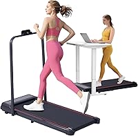 Vista 10 de Walking Pad with Incline, 2026 Upgrade Electric Small Walking Pad with Handle Bar, 3.0HP Protable Walking Pad Treadmill with Handles and Incine for