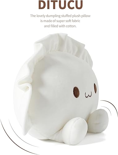 Miniatura 4 de Ditucu Linda almohada de peluche con forma de bola de masa hervida, divertida sopa de comida, juguetes de peluche de animales, regalos suaves para