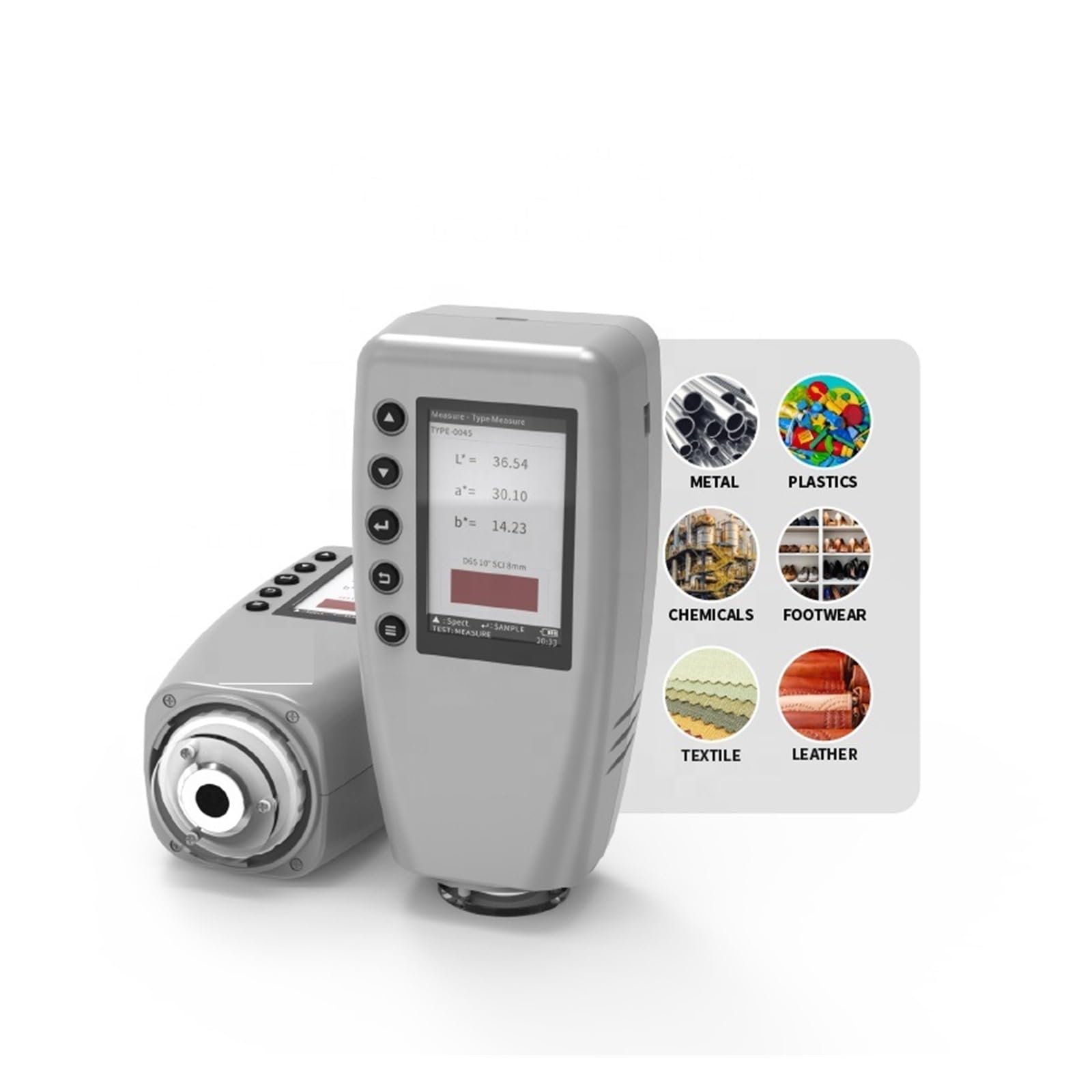 Spectrometer, Precision Colorimeter with 8mm Caliber for Flat Surface Color Measurement in Textile Industry