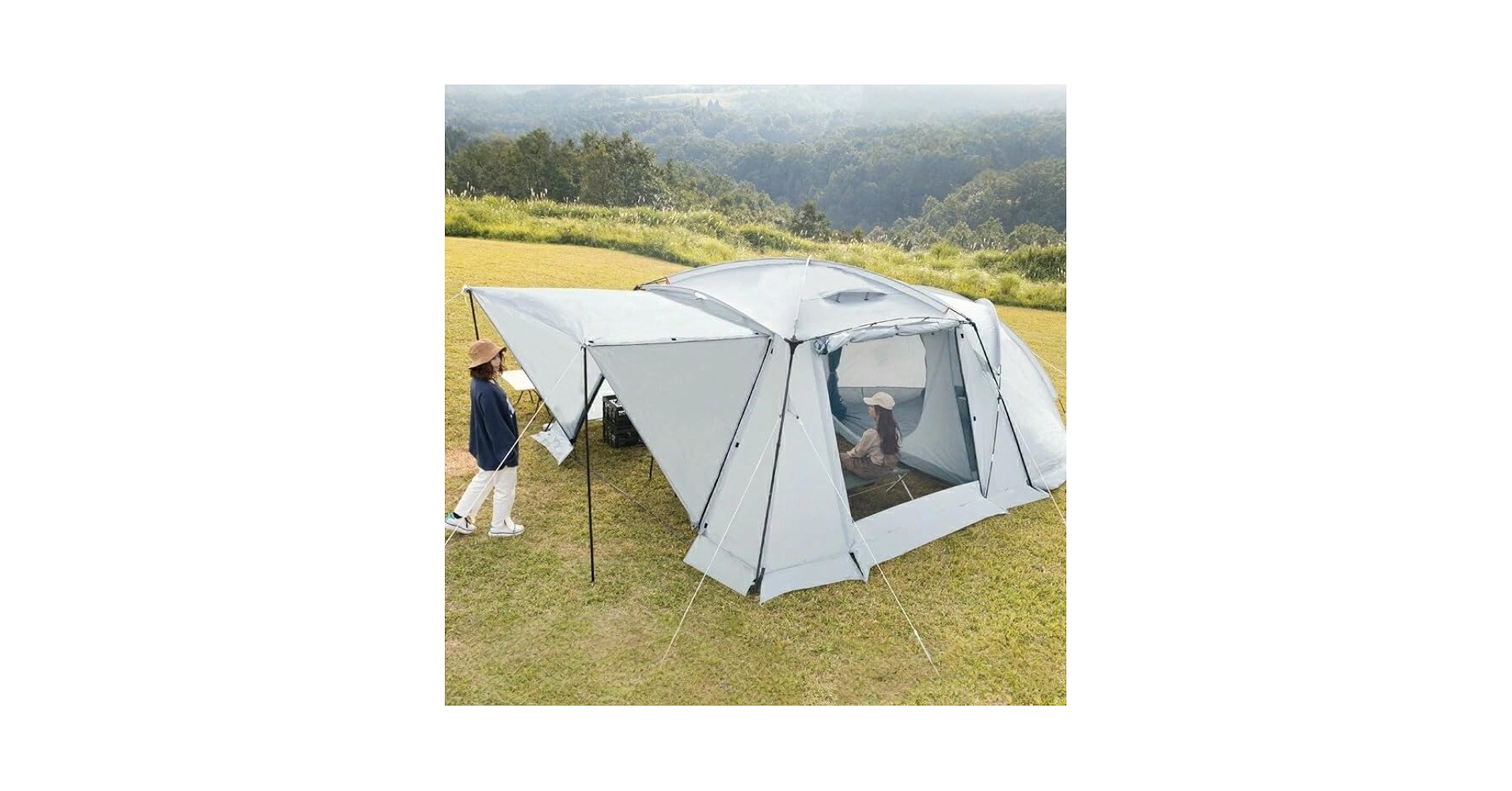 2ルームテント 4〜6人用 幅340cm 楽天市場】2ルームテント 幅340cm 4〜6人用 ファミリー サイド