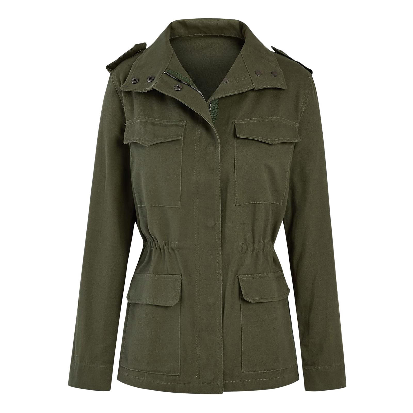 Übergangsjacke Damen Leichte Sommerjacke Stehkragen Jacket Boyfriend Parka Elegant Jacke Kurzmantel Fliegerjacke Damenjacke Wanderjacke Bomberjacke