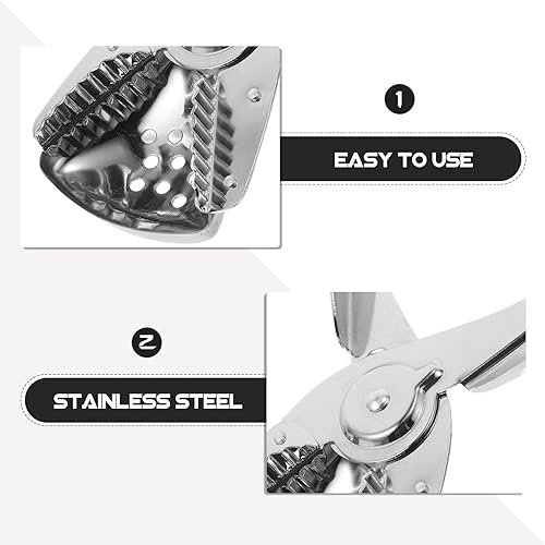 Miniatura 5 de Exprimidor manual de cítricos de acero inoxidable para jugo fresco, prensa de frutas resistente, fácil de usar y limpiar, para el hogar, cocina, al