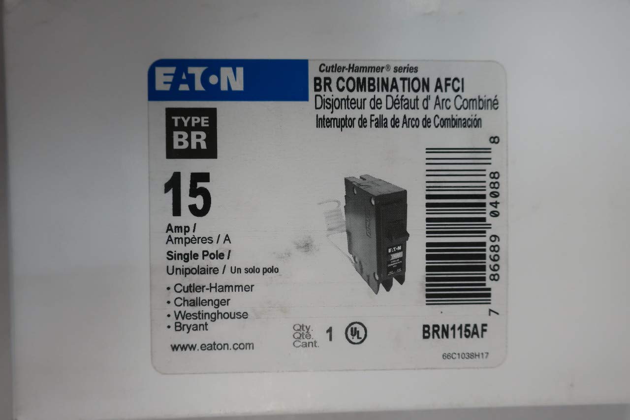 CUTLER HAMMER BRN115AF Circuit Breaker 1P 15A 120V-AC