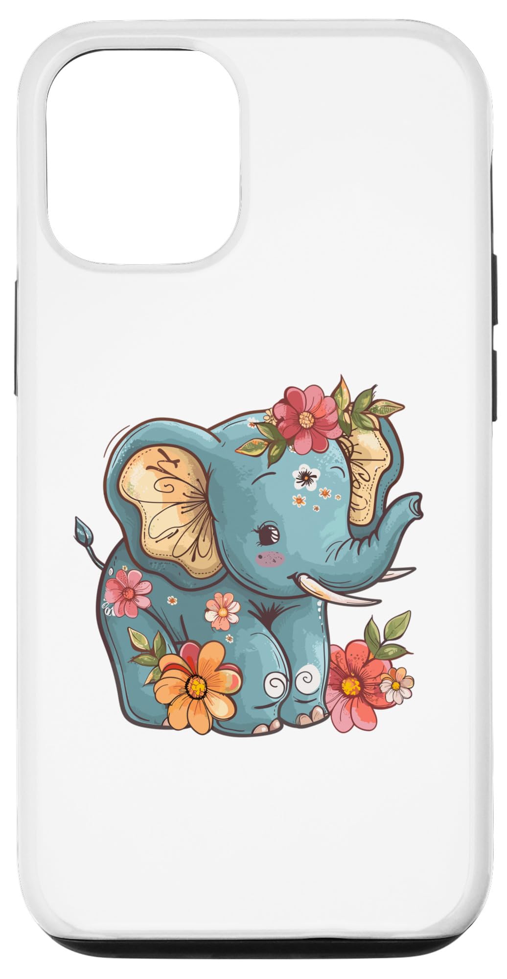 Amazon.co.jp: iPhone 14 Pro かわいい象と花、I キッズ 象