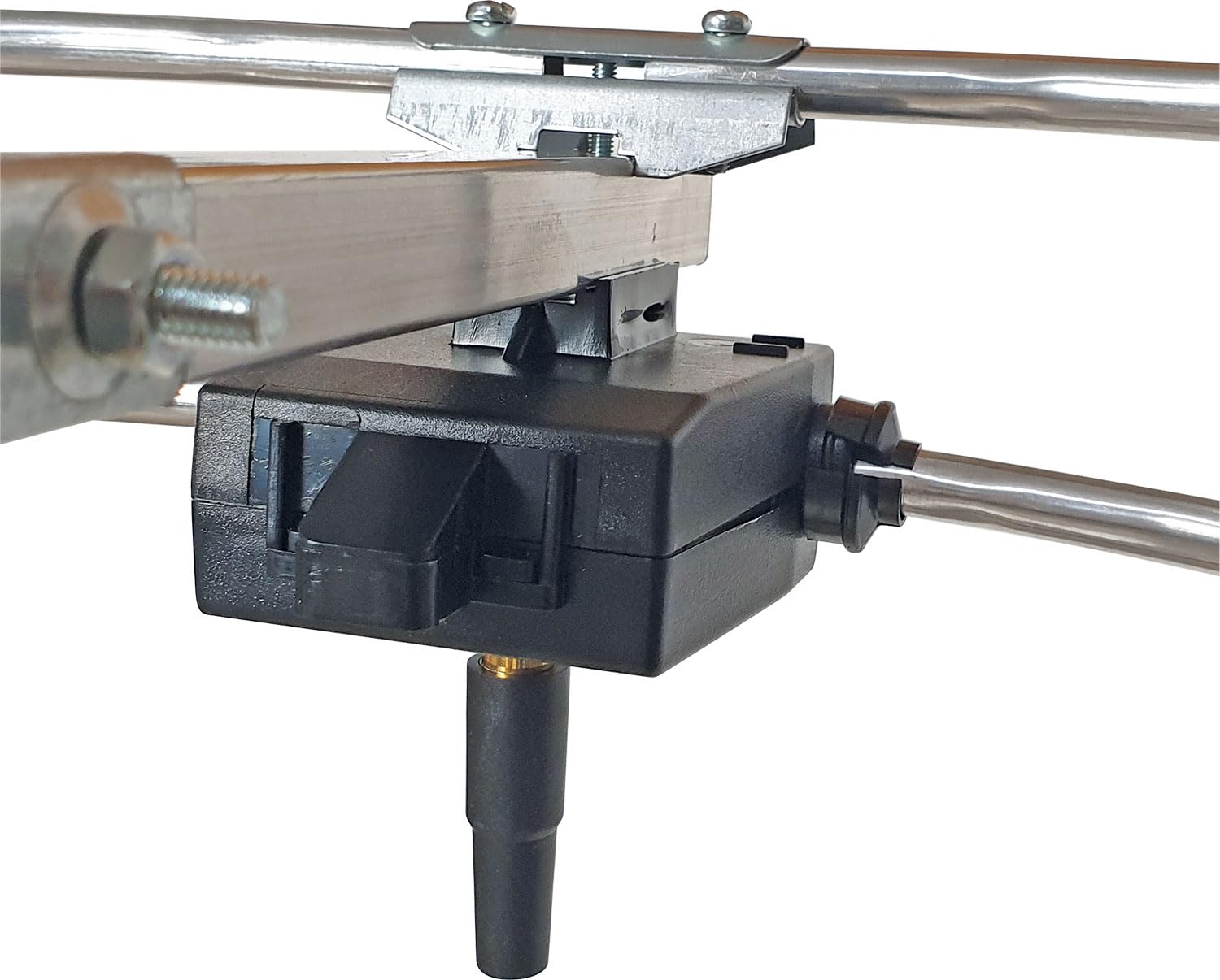 SCHWAIGER 20389 Antenna da esterno ad anello dipolo antenna di ricezione radio per esterni FM FM dipolo in alluminio 87,5-108 MHz argento 50cm