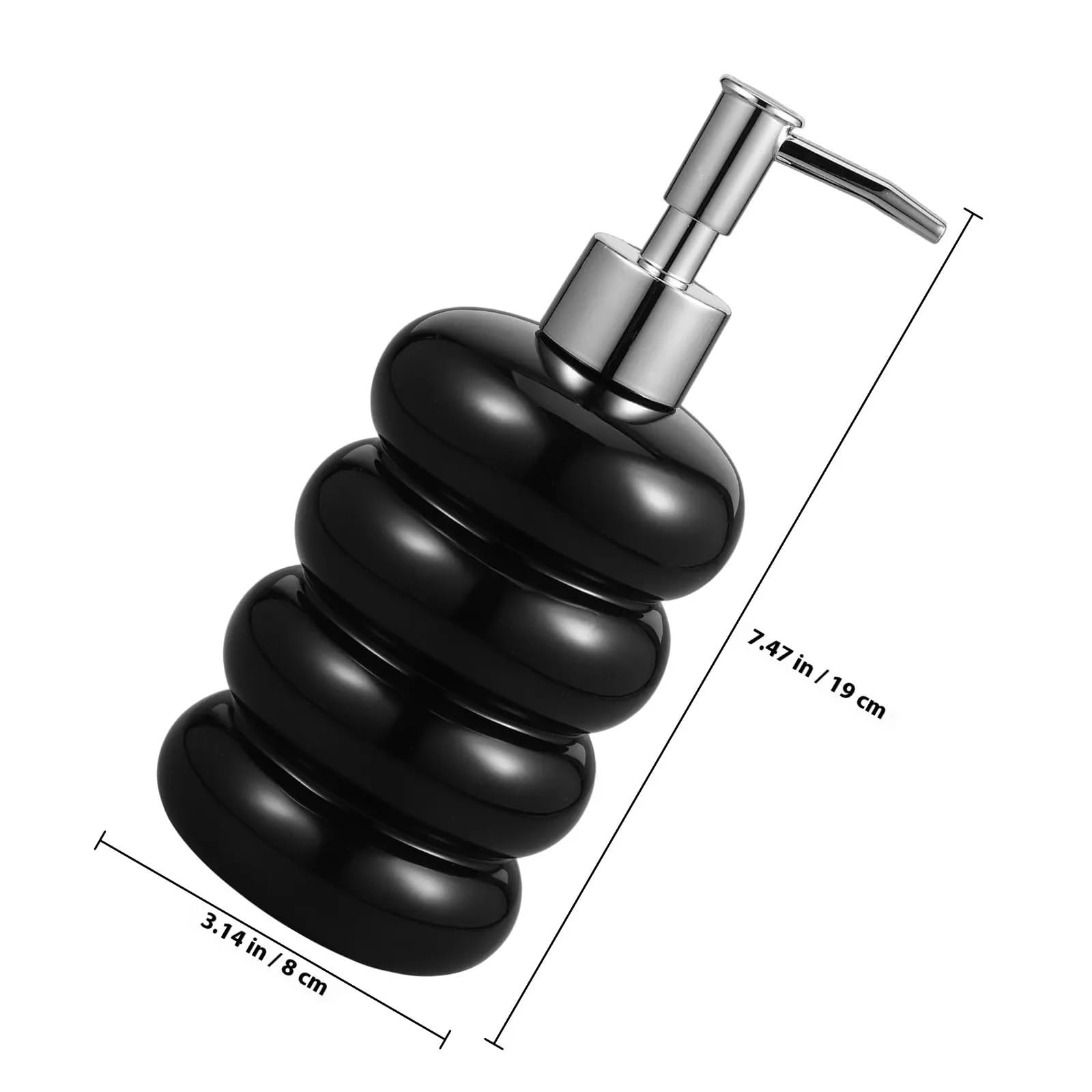 Dispensador Jabon Ceramica Dispensador de jabón Chapado en Plata cerámica, Botella portátil for loción y champú, contenedor líquido rellenable for Baño