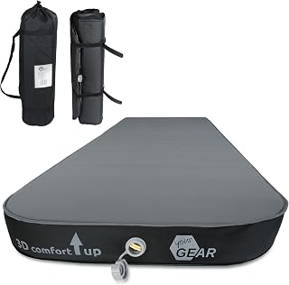 your GEAR ISO 3D - Komfortmatratze 200x73x10cm, Selbstfüllende Isomatte mit TPU Luftkammer – Outdoor Campingbett, Gästebett, Aufblasbare Luftmatratze, Isomatte selbstaufblasend, ganzjährig verwendbar