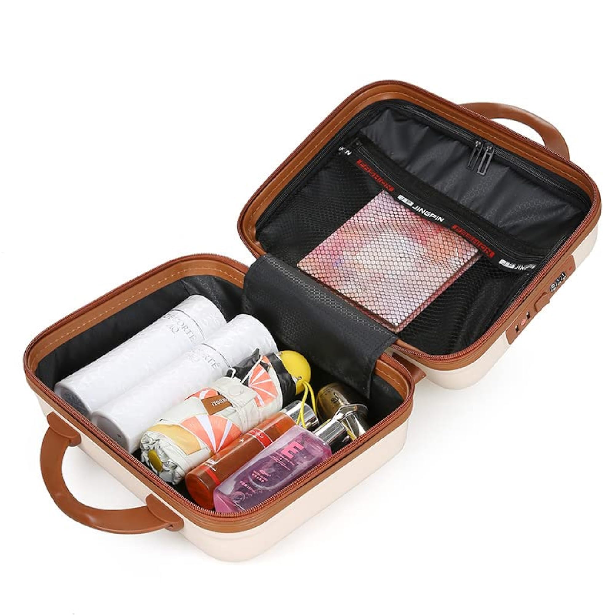 Portable Makeup Travel Bag Case with Elastic Band