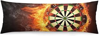Dart Board Body Pillow Cover Soft Cozy Long Pillows Cases Durable Breathable Pillow Case Personality Luxury Body Pillowcase for Any Space Usage 18.9x53 in