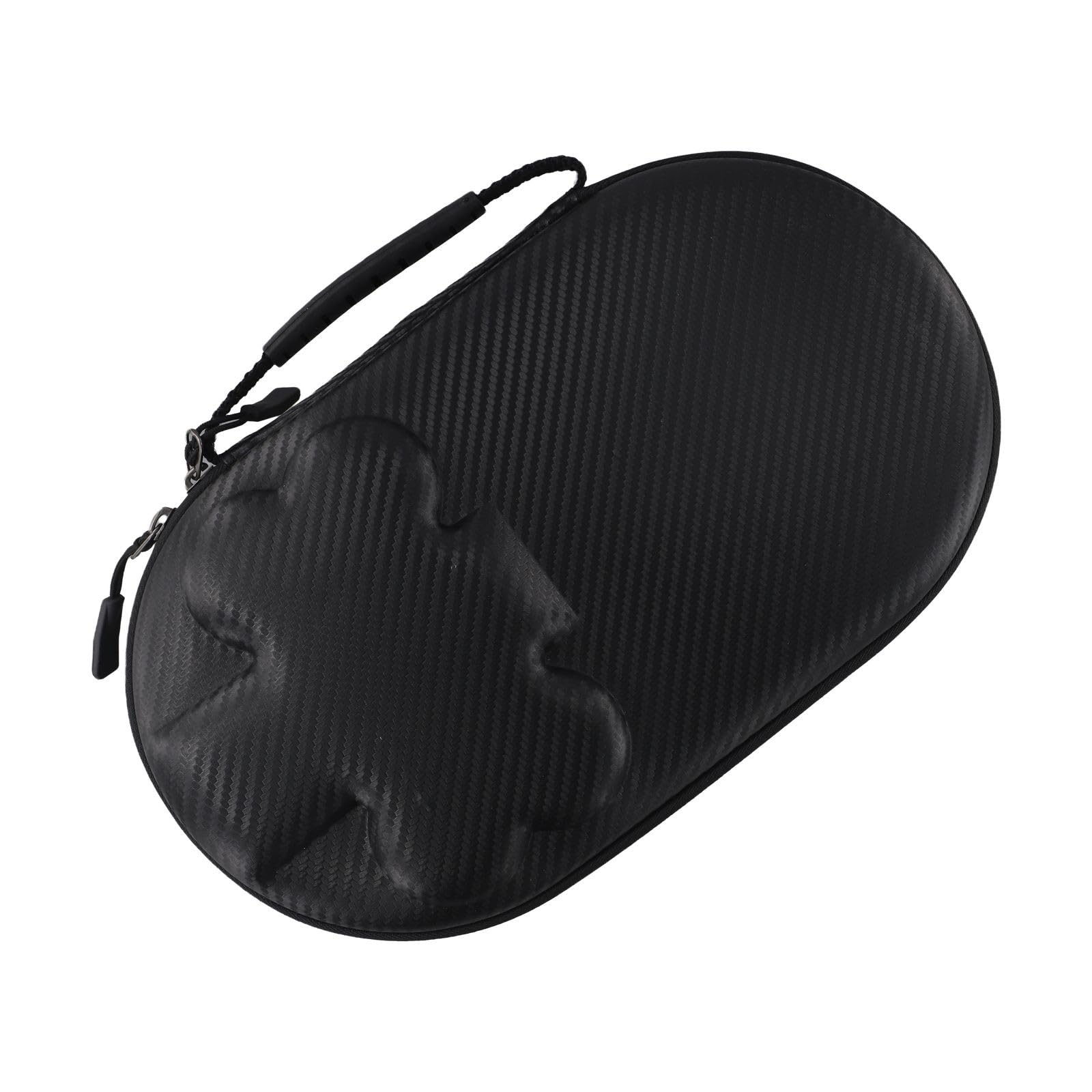 RichVibe Funda rígida de EVA para raquetas de tenis de mesa con asa, 2 paletas y 4 pelotas, amarillo