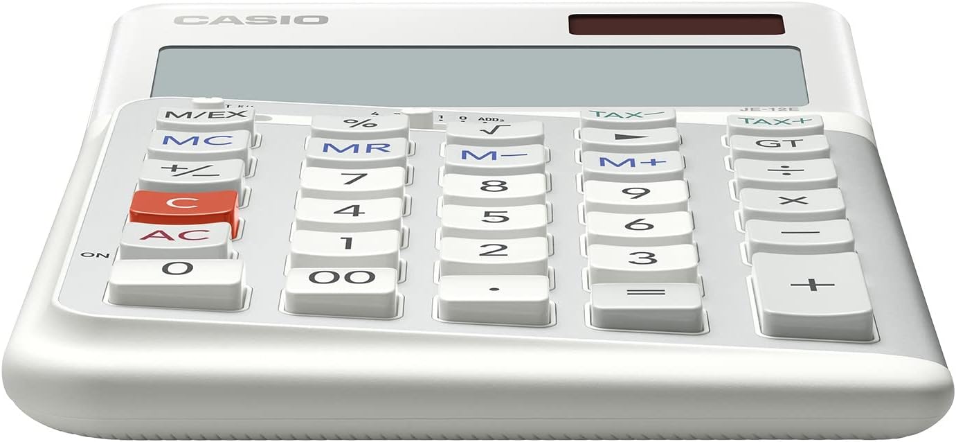 CASIO - JE-12E-WE Desktop Calculator