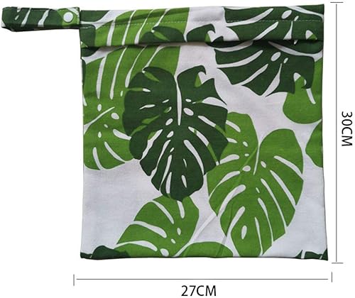 Miniatura 2 de Bolsa organizadora de pañales lavable de tela para pañales húmedos y secos, impermeable, reutilizable, bolsa ecológica de lona