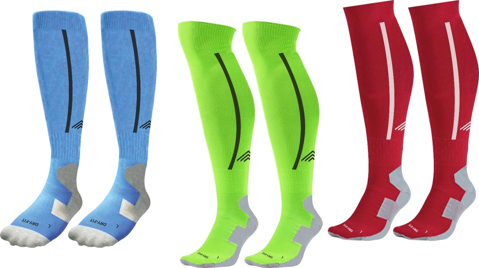 never quit Bamboo Football Socks, Stockings For Men & Women, Knee High Length Superior Grip For Shin Guard, Anti Slip Blister Protection Anti Odour,-picture-14