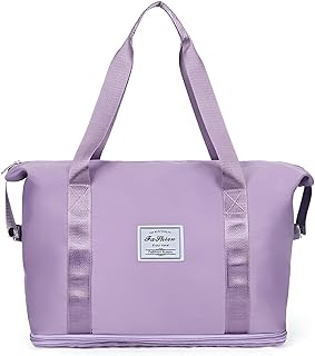 حقيبة سفر - سعة كبيرة ، قابلة للطي ، خفيفة الوزن ، ماء ، سهلة الحمل والتخزين لجميع مغامراتك