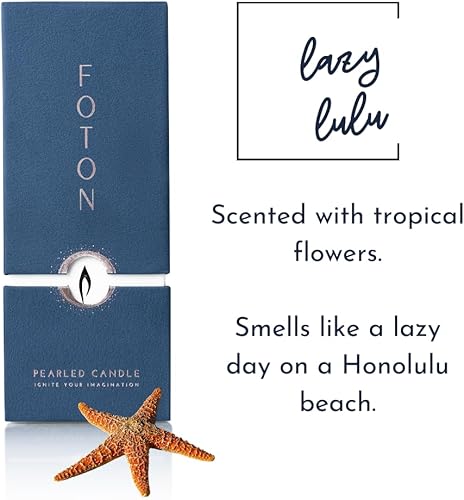 Miniatura 9 de Foton Pearled Candle - Vela en polvo de 18 onzas  Sidra nevada no tóxica de lujo de larga duración hasta 120 horas  Vela de arena recargable con 30