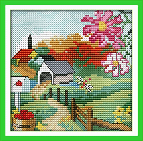 Point de Croix Broderie Kit Pré-imprimé Facile pour Débutant 40x50cm