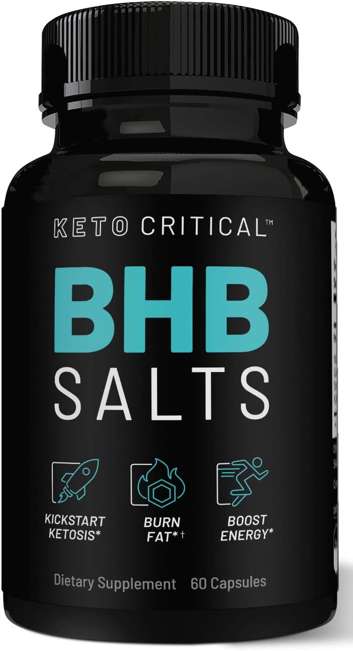 Keto Pills Exogenous Ketones Salts Beta-Hydroxybutyrate (800mg | 60 Capsules) Ketone Supplement