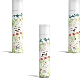 Batiste Dry Shampoo Bare 200ml 3-Pack | Instant Oil Refresh, Body & Texture for All Hair Types