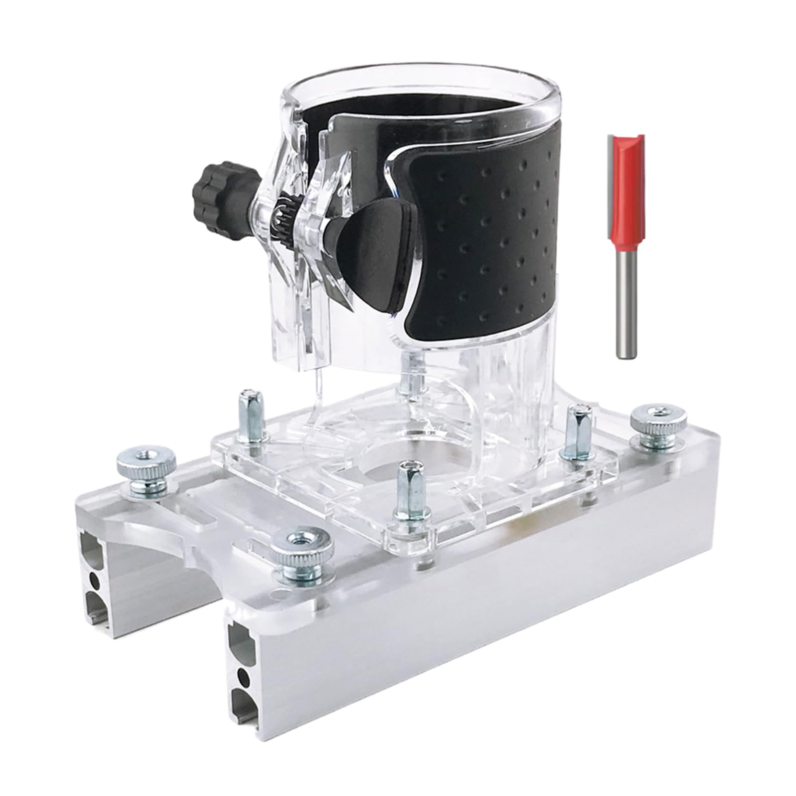 Support défonceuse anti-vibrations pour éliminer les déviations de coupe