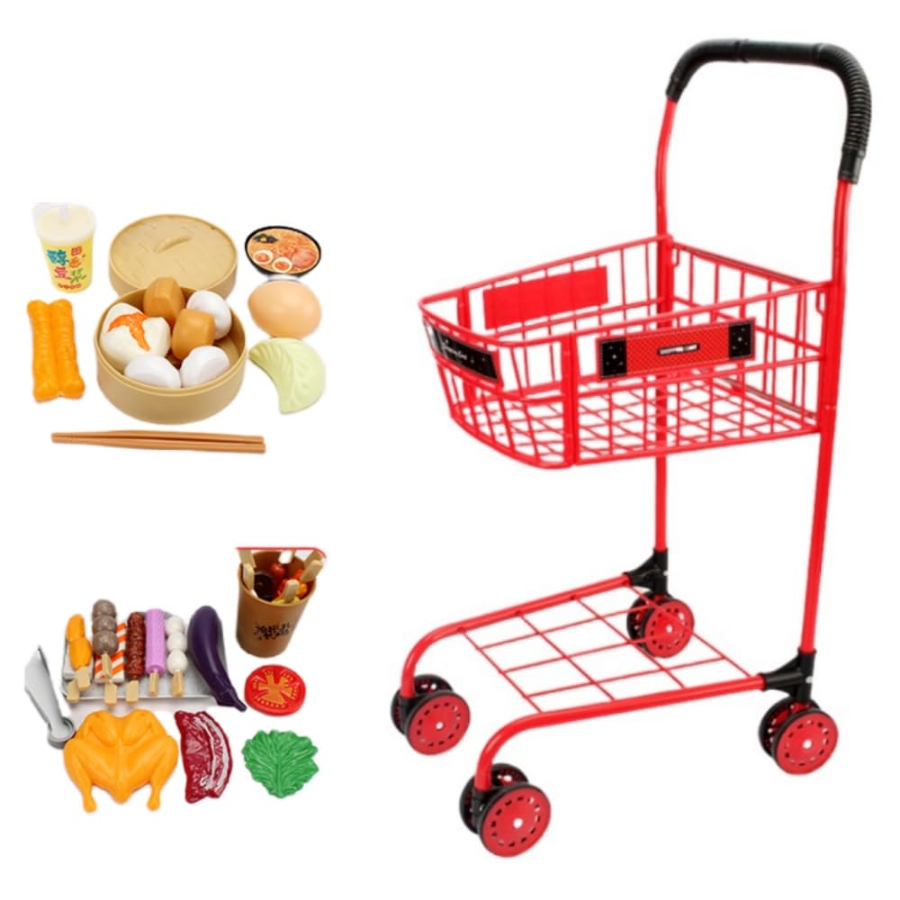 Amazon | Aeroorままごと ショッピングカート 子供用 4輪