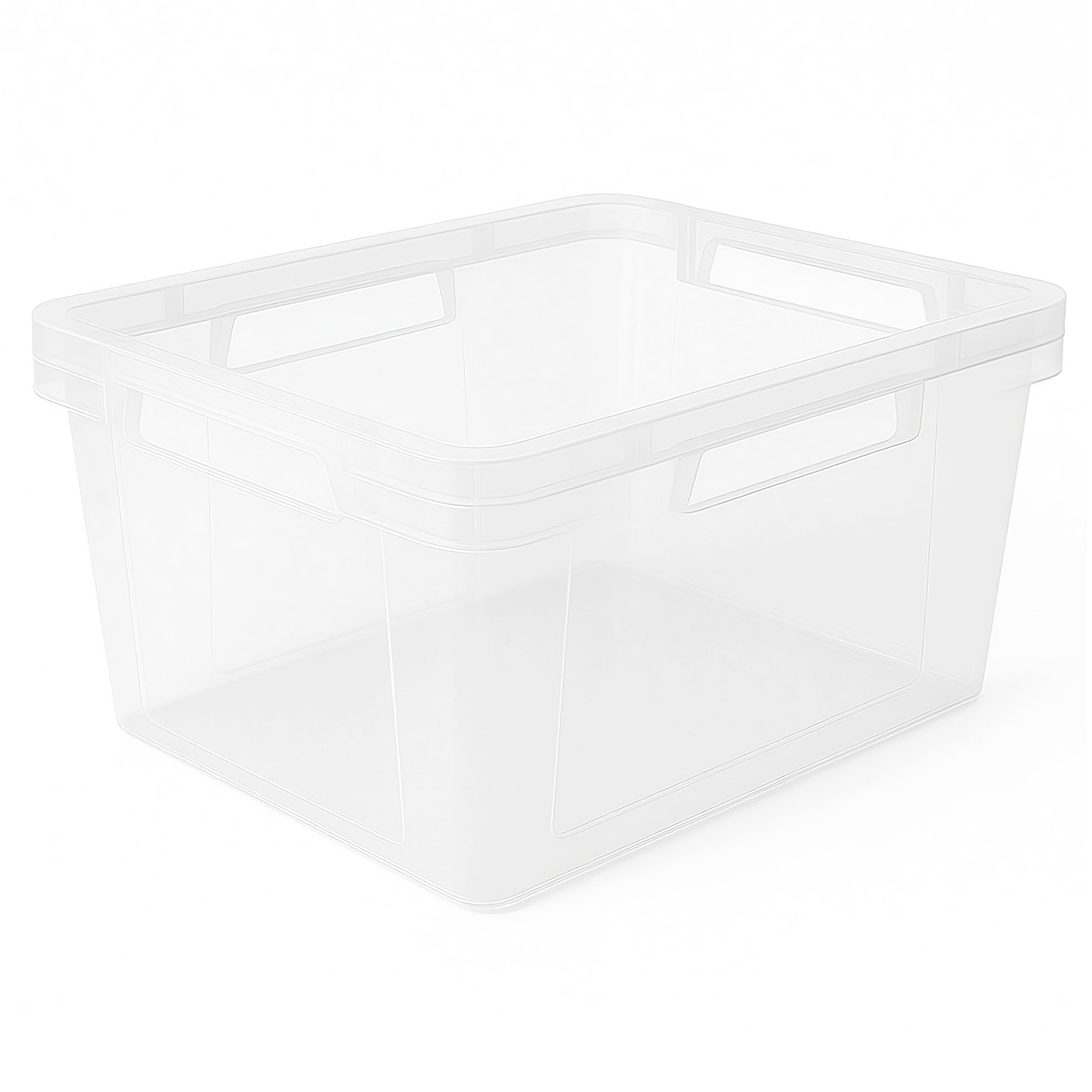 HRB Stabile Dreh Stapelbox 24l, Aufbewahrungsbox (Transparent, 10 Stück)