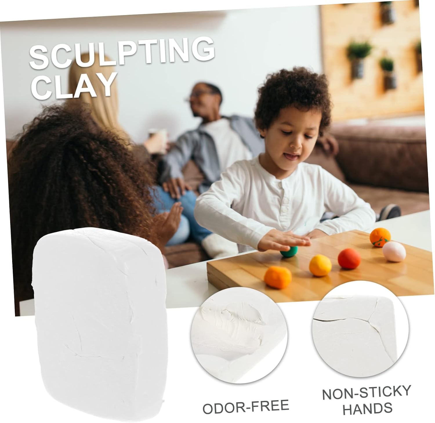 OSALADI Premium DIY Polymer Clay Multi Purpose Sculpting Material for Crafts Easy to Use and Store for Artists Pure for Creative Projects