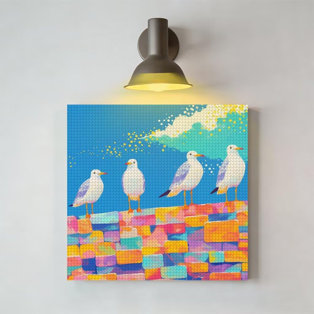 Zestawy artystyczne z ptakami dla dorosłych, 61 x 80 cm, małe diamentowe malarstwo, urocze płótno, kryształ, sztuka i rękodzieło, zestawy hobbystyczne, 5D, pełne wiercenie, hafty do dekoracji wnętrz