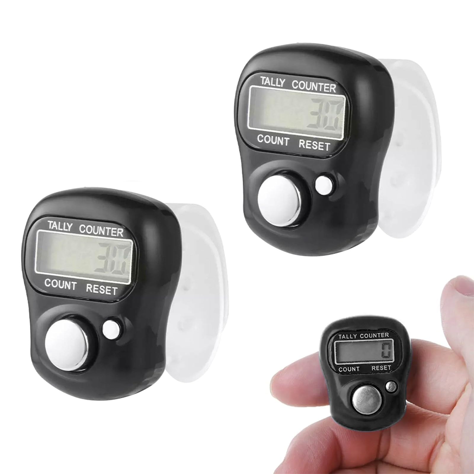 Compteur Manuel,Compteur Digital,Compteur Clicker,Compteur Numérique,Compteur Electronique,Compteur électronique,Compteur Numeration,Compte-Rangs,Compteur de Doigts Électronique LED à 5 Chiffres