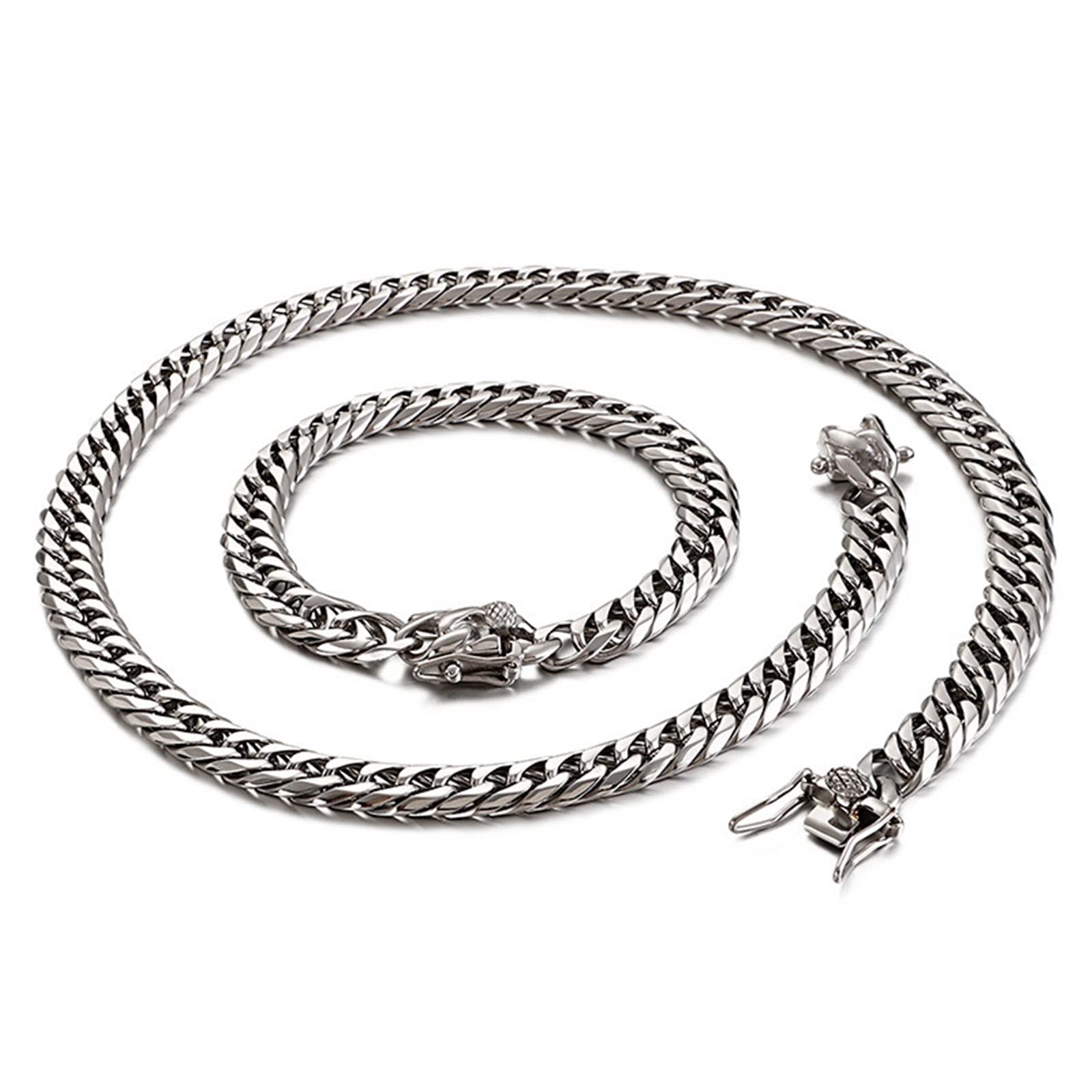 Pulseras Personalizadas, Cadena Cubana con Candado 3D Pulsera KPOP Plata Regalo para el cumpleaños de San Valentin
