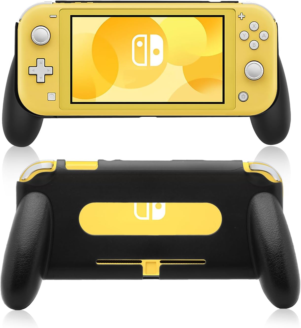 HEATFUN Grip for Nintendo Switch Lite - Ergonomic Handle Accessory with Non-Slip Design, Lightweight Durable Grip Case - Comfortable Handheld Gaming for Kids and Adults at Home or On-the-Go
