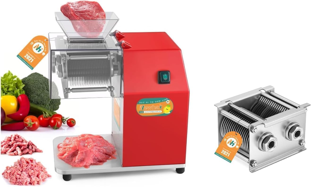 Newhai 850w Meat Cutter 5mm + 7mm Spare Blade