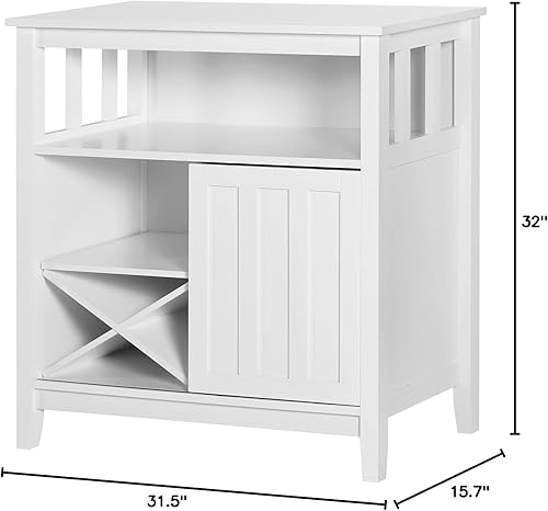 LTMEUTY Gabinete de bar de vino - Armario de almacenamiento moderno, bufé de aparador con puertas correderas, mesa de consola, estación de café,