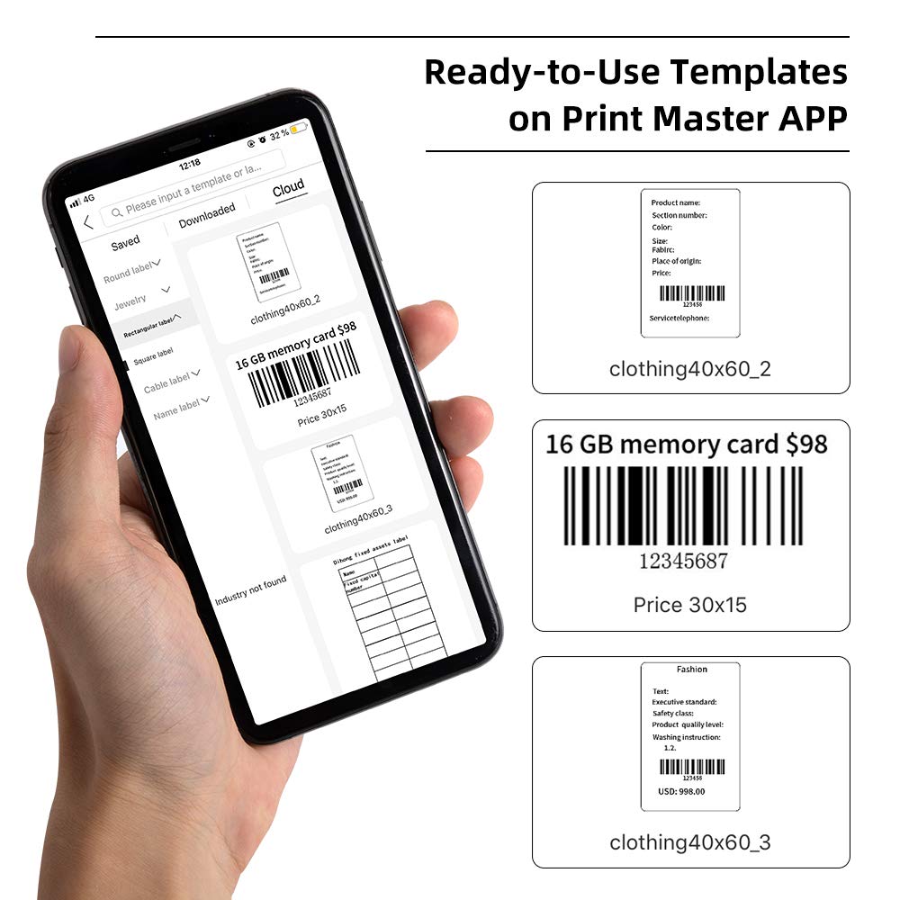 Buy Phomemo M110 Bluetooth Label Maker Machine for iPhone & Android