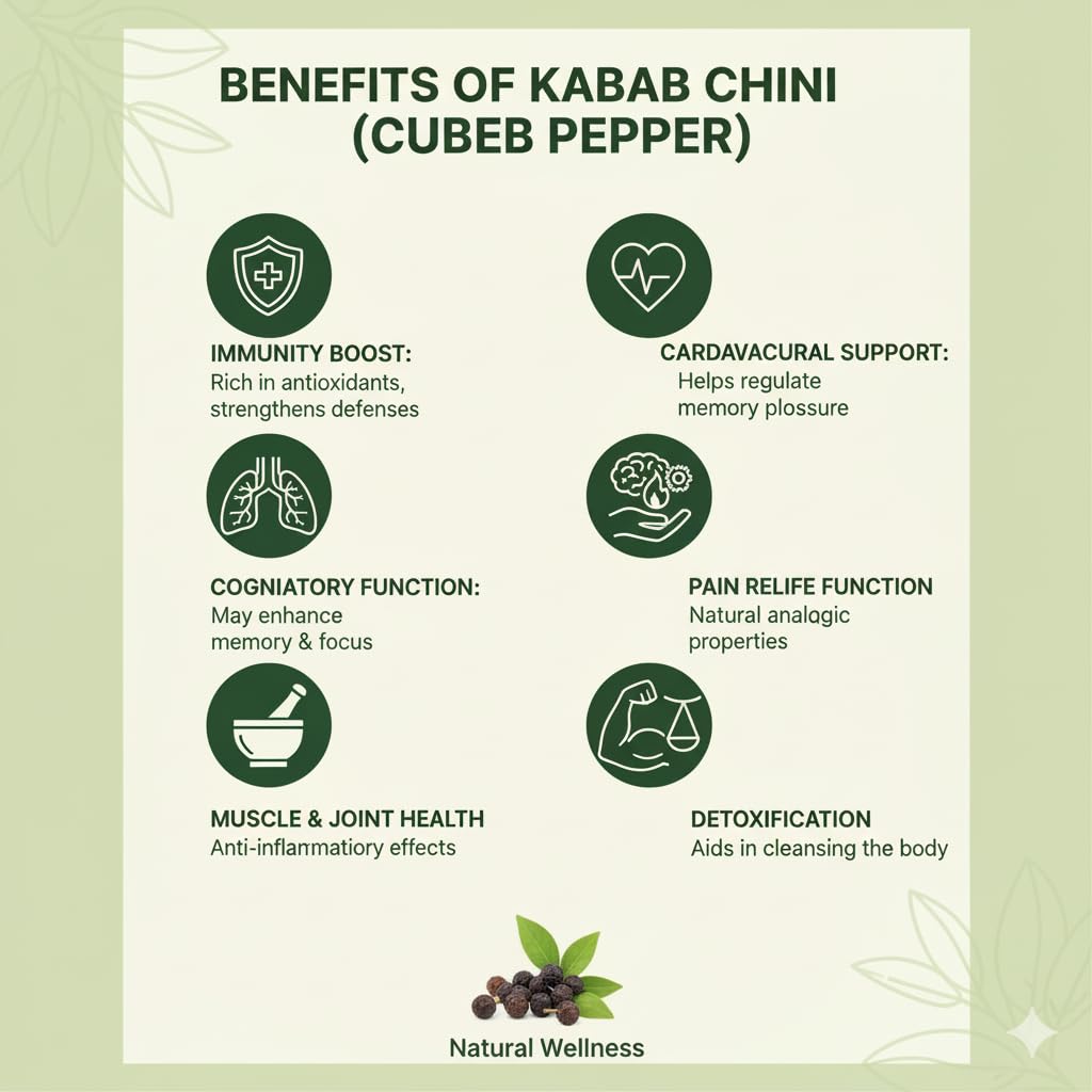 Organic Cart Fresh Kabab Chini 100 G -Piper Cubeba Linn - Cubeb Berries - Shital Chini Pure & Natural - Image 3 thumbnail